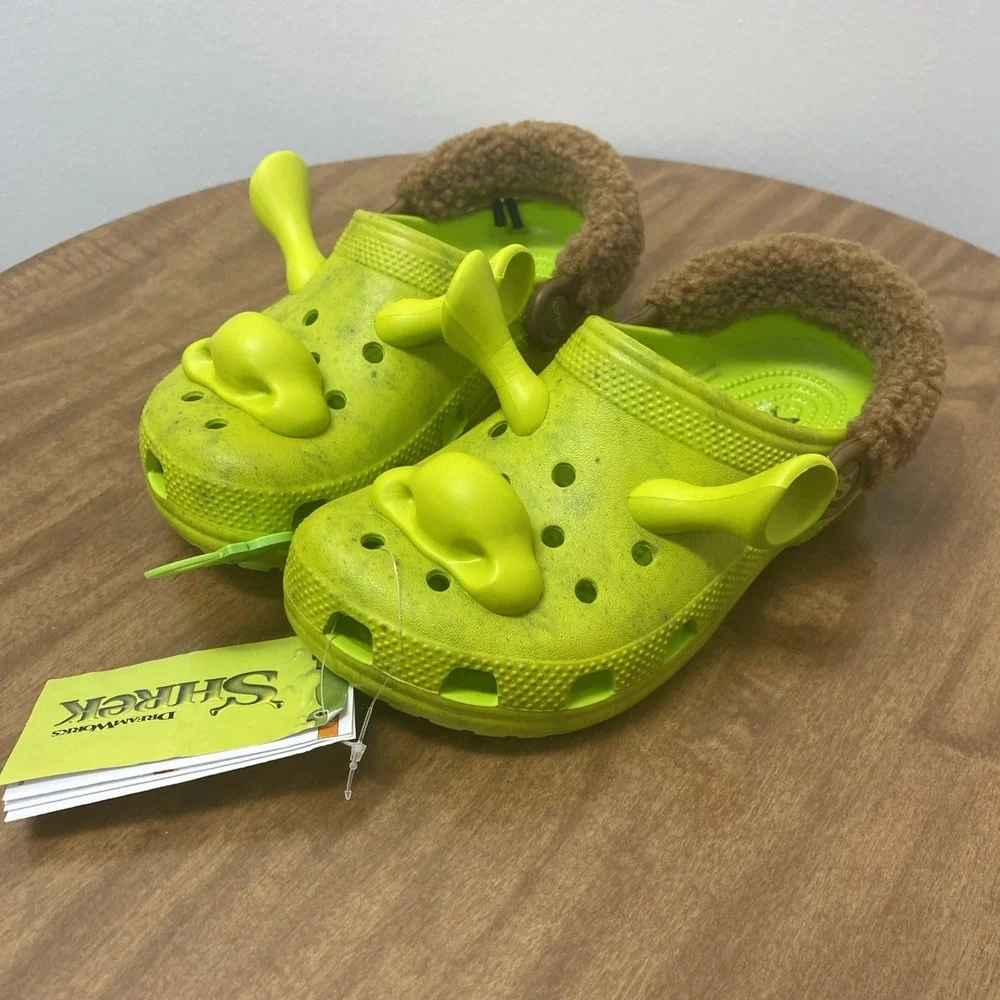 Crocs Classic Dreamworks Shrek Clog Size J2 Juniors Kid's Green